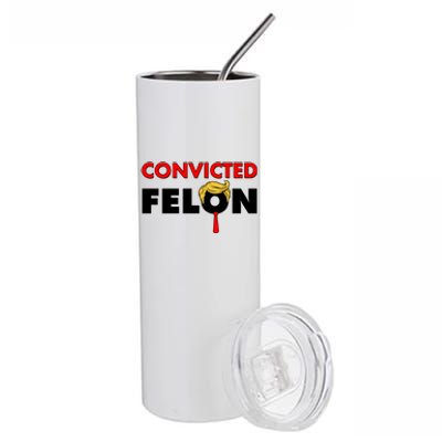 Convicted Felon Trump Stainless Steel Tumbler