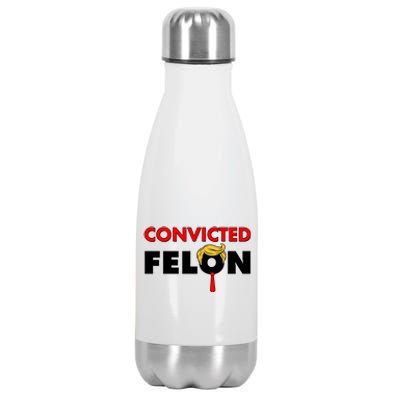 Convicted Felon Trump Stainless Steel Insulated Water Bottle