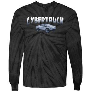 Cybertrucks Futuristic Truck Fans Car Lovers Auto Mechanic Tie-Dye Long Sleeve Shirt