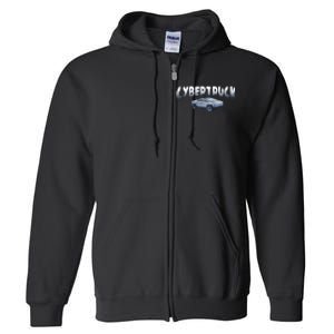 Cybertrucks Futuristic Truck Fans Car Lovers Auto Mechanic Full Zip Hoodie