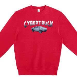 Cybertrucks Futuristic Truck Fans Car Lovers Auto Mechanic Premium Crewneck Sweatshirt