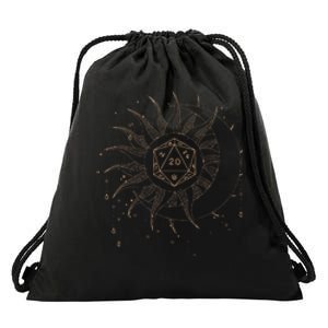 Cool Fantasy Tabletop RPG Gamer & Womens Graphic Drawstring Bag