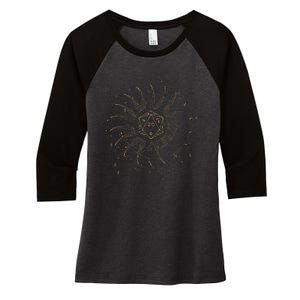 Cool Fantasy Tabletop RPG Gamer & Womens Graphic Women's Tri-Blend 3/4-Sleeve Raglan Shirt