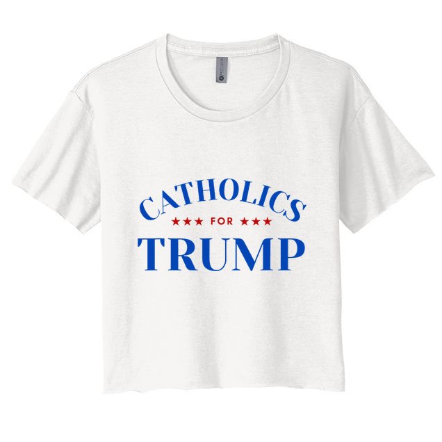 Catholics For Trump Usa Election Crop Top