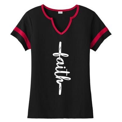 Cross Faith T Ladies Halftime Notch Neck Tee