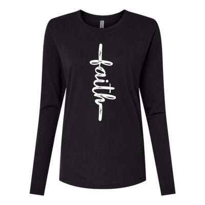 Cross Faith T Womens Cotton Relaxed Long Sleeve T-Shirt