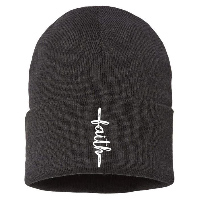 Cross Faith T Sustainable Knit Beanie