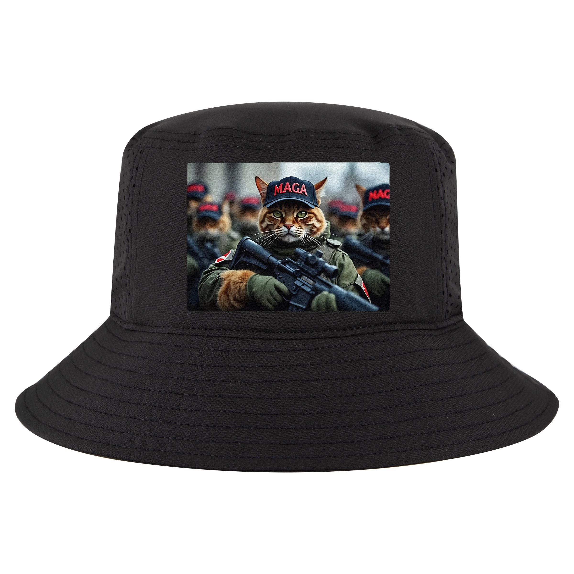 Cats For Trump Maga Army American Flag Patriotic Vote Trump Gift Cool Comfort Performance Bucket Hat
