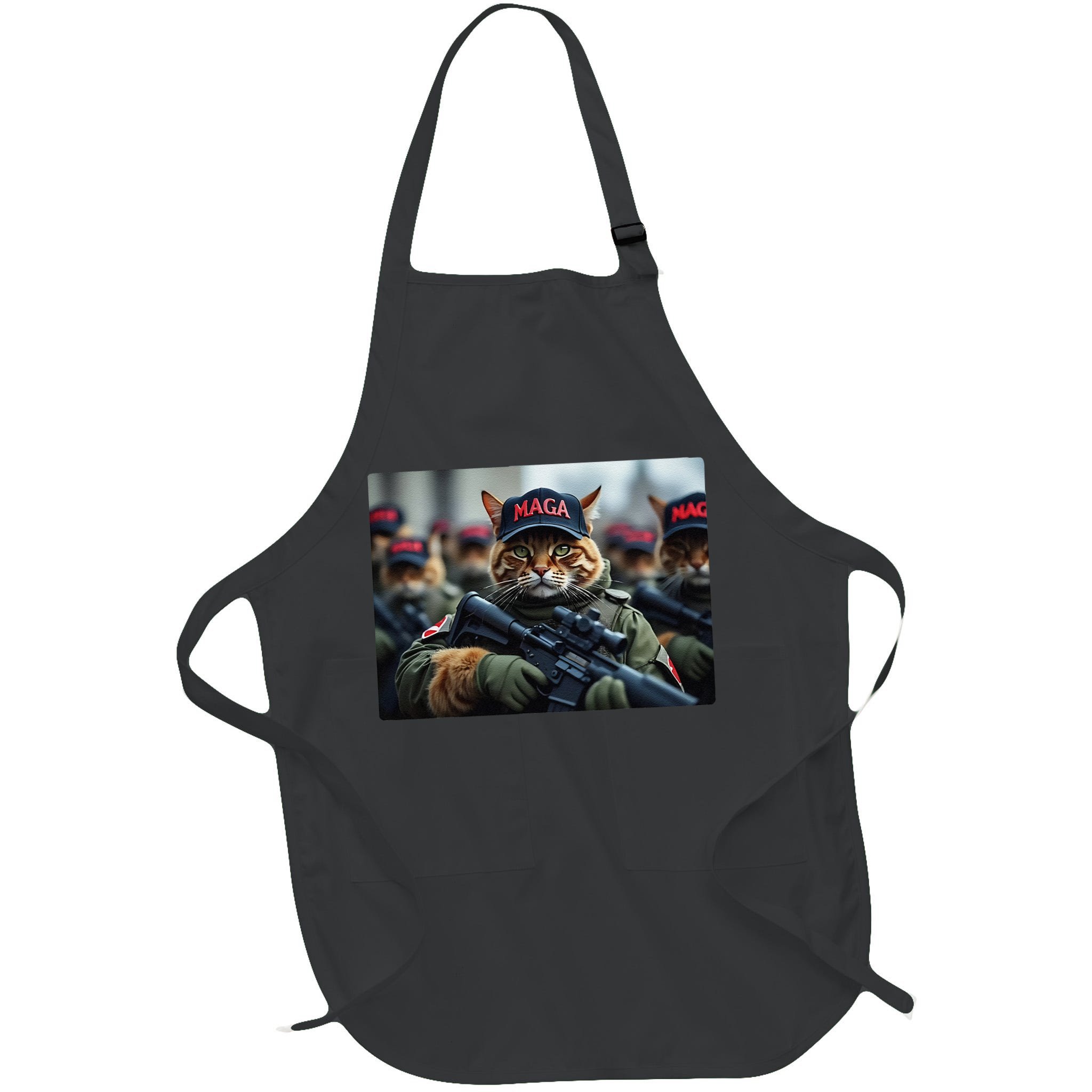 Cats For Trump Maga Army American Flag Patriotic Vote Trump Gift Apron
