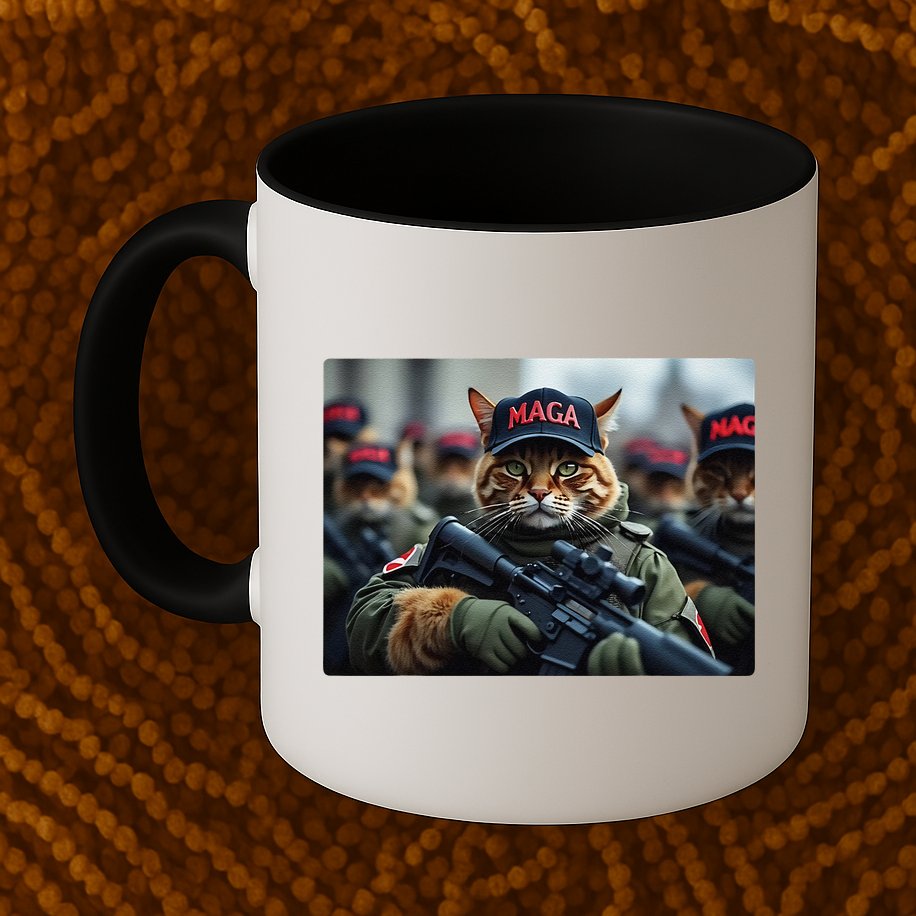 Cats For Trump Maga Army American Flag Patriotic Vote Trump Gift Mug