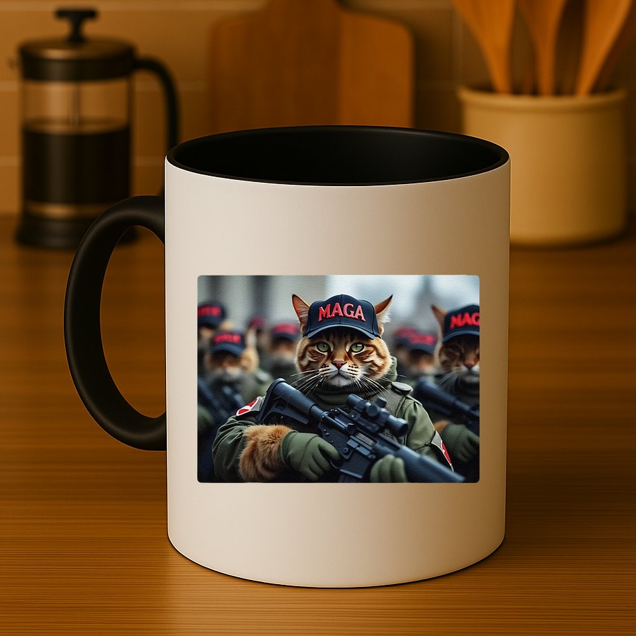 Cats For Trump Maga Army American Flag Patriotic Vote Trump Gift Mug
