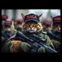 Cats For Trump Maga Army American Flag Patriotic Vote Trump Gift Baby Bodysuit