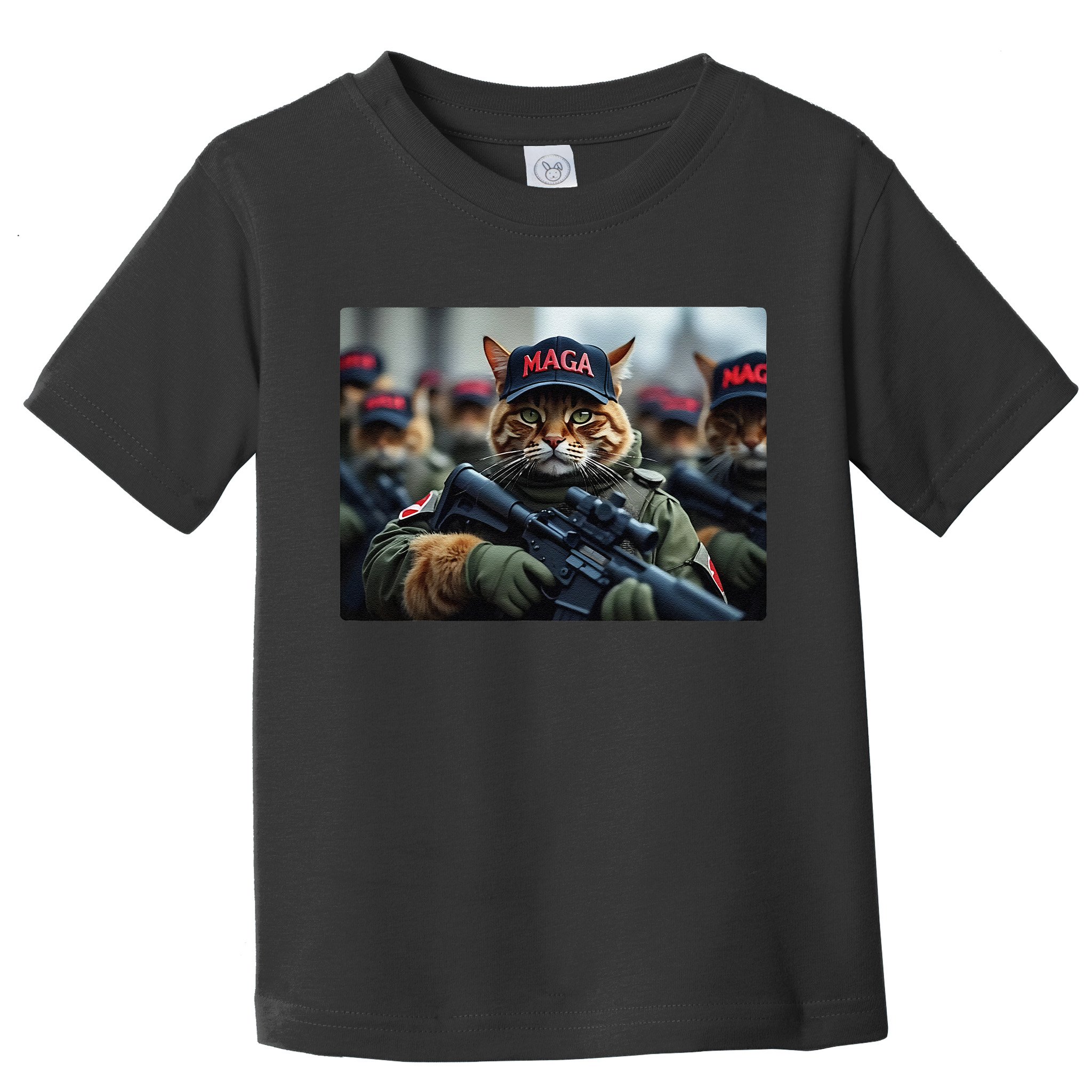 Cats For Trump Maga Army American Flag Patriotic Vote Trump Gift Toddler T-Shirt