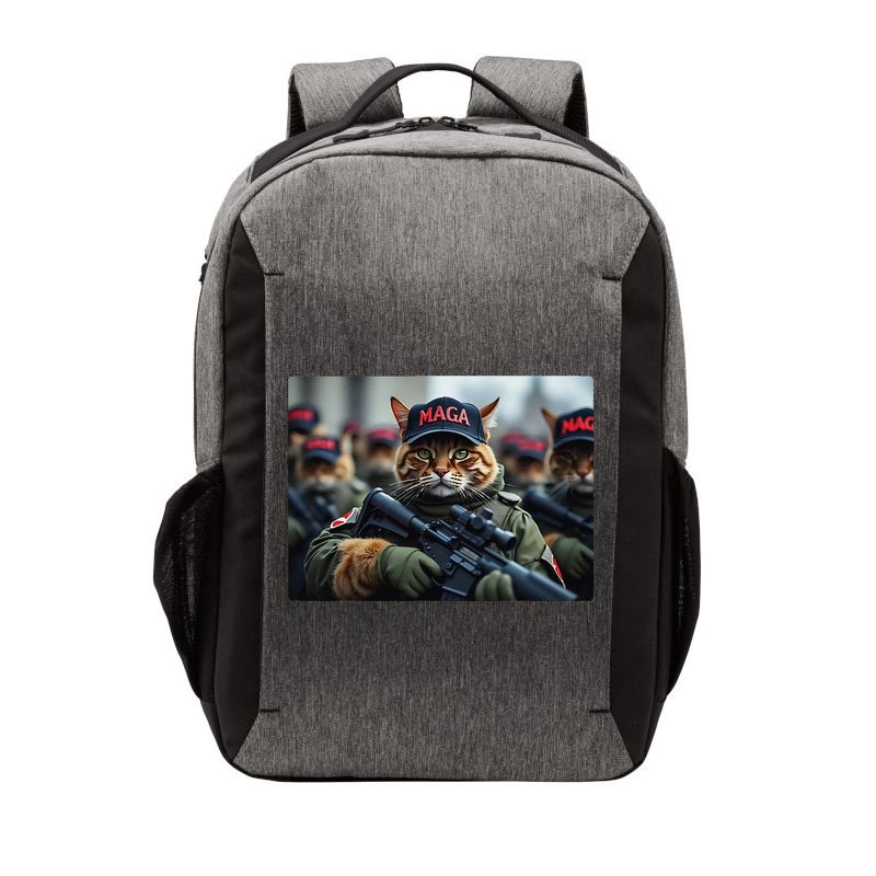 Cats For Trump Maga Army American Flag Patriotic Vote Trump Gift Vector Backpack