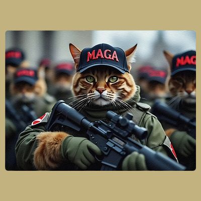 Cats For Trump Maga Army American Flag Patriotic Vote Trump Gift T-Shirt