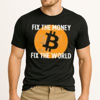 Crypto Fix The Money Fix The World Bitcoin Quote Performance Shirt