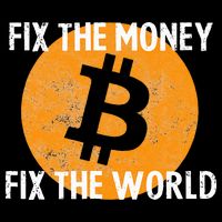 Crypto Fix The Money Fix The World Bitcoin Quote Button