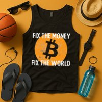 Crypto Fix The Money Fix The World Bitcoin Quote Tank Top