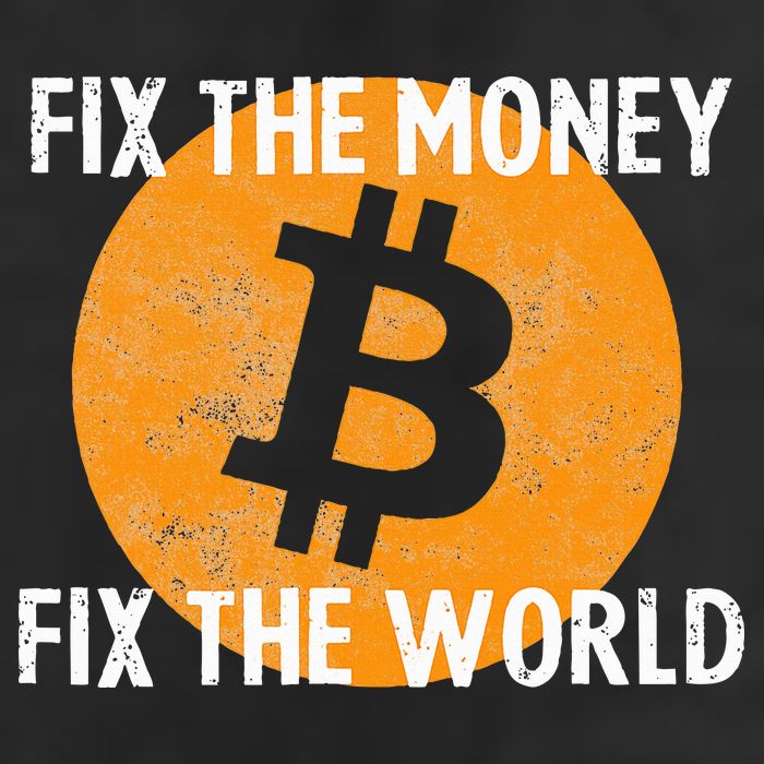 Crypto Fix The Money Fix The World Bitcoin Quote Golf Towel