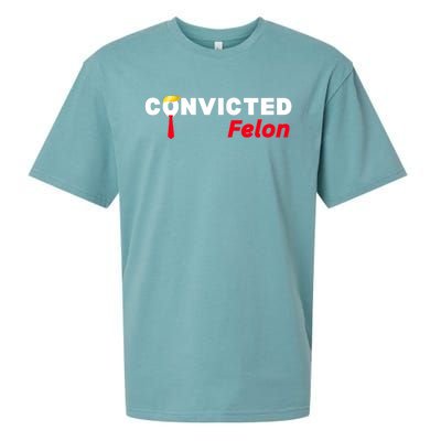 Convicted Felon Trump 2024 Sueded Cloud Jersey T-Shirt