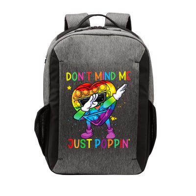 Colorful Fidget Toy Don't Mind Me Just Poppin' Pop It Funny Gift Vector Backpack