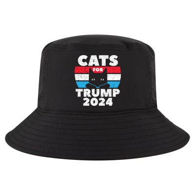 Cats For Trump 2024 Election Cool Comfort Performance Bucket Hat