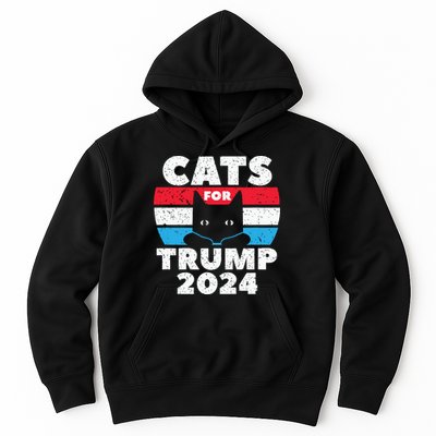 Cats For Trump 2024 Election Hoodie