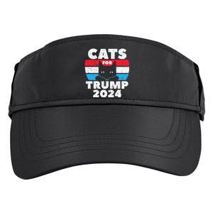 Cats For Trump 2024 Election Adult Drive Performance Visor