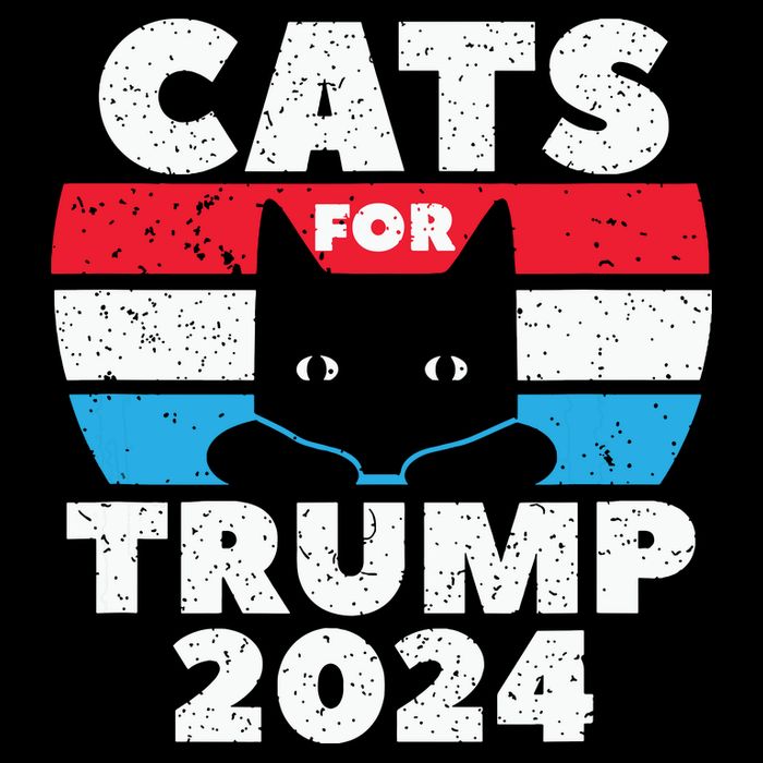 Cats For Trump 2024 Election Drawstring Bag