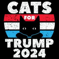 Cats For Trump 2024 Election 16 in Basic Backpack