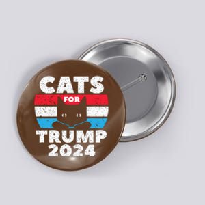 Cats For Trump 2024 Election Button