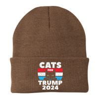 Cats For Trump 2024 Election Knit Cap Winter Beanie