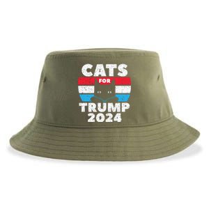 Cats For Trump 2024 Election Sustainable Bucket Hat