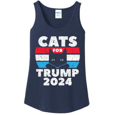 Cats For Trump 2024 Election Ladies Essential Tank