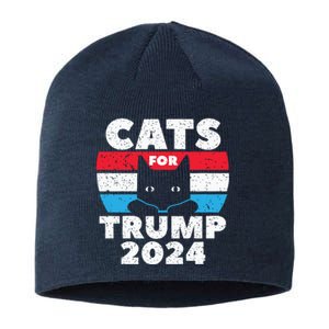 Cats For Trump 2024 Election Sustainable Beanie