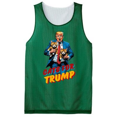 Cats For Trump 2024 Mesh Reversible Basketball Jersey Tank