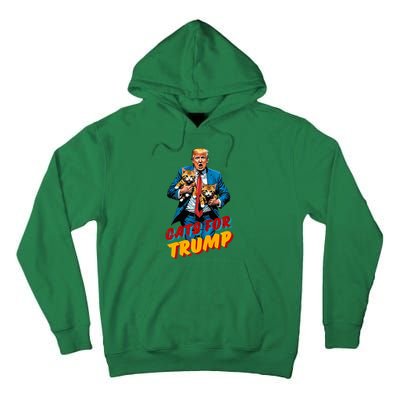 Cats For Trump 2024 Tall Hoodie