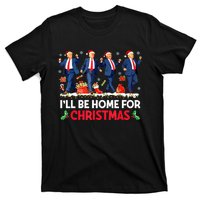 Christmas Funny Trump Ill Be Home For Xmas Santa Pajamas Gift T-Shirt