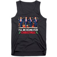 Christmas Funny Trump Ill Be Home For Xmas Santa Pajamas Gift Tank Top