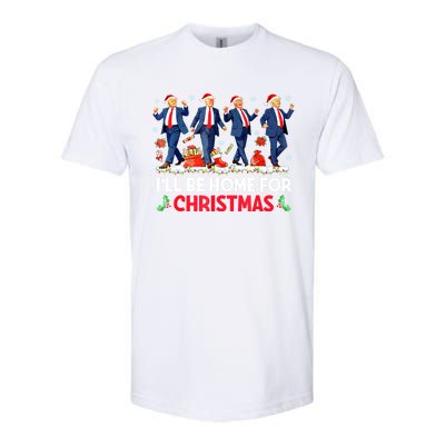 Christmas Funny Trump Ill Be Home For Xmas Santa Pajamas Gift Softstyle CVC T-Shirt