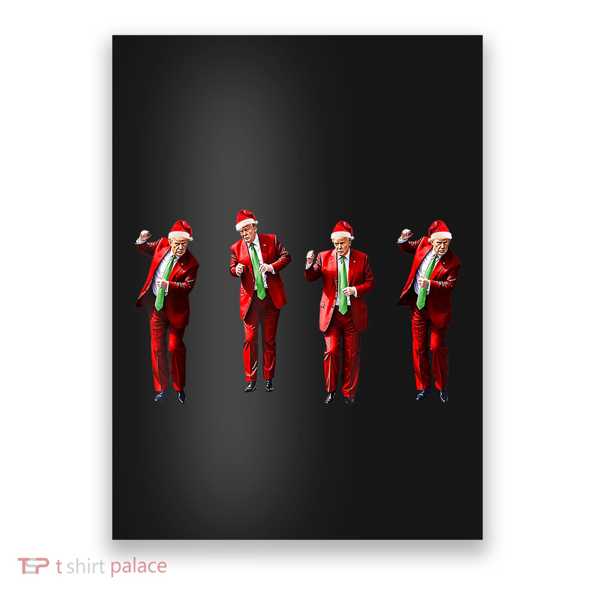 Christmas Funny Trump Dance Santa Claus Xmas Pajamas Gift Poster