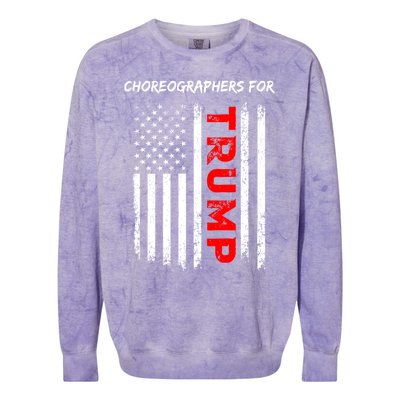 Choreographers For Trump Take America Back Gift Colorblast Crewneck Sweatshirt