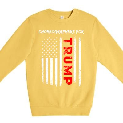 Choreographers For Trump Take America Back Gift Premium Crewneck Sweatshirt