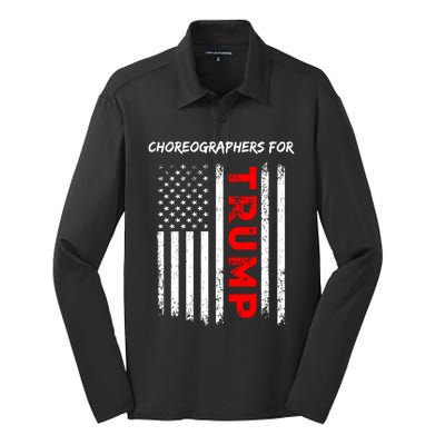 Choreographers For Trump Take America Back Gift Silk Touch Performance Long Sleeve Polo