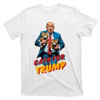 Cats For Trump 2024 Election Funny Trump Cats Lover T-Shirt