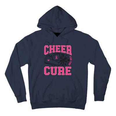 Cheer For The Cure Breast Cancer Football And Cheer Tall Hoodie