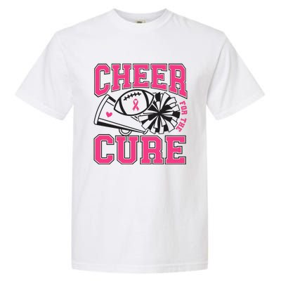 Cheer For The Cure Breast Cancer Football And Cheer Garment-Dyed Heavyweight T-Shirt