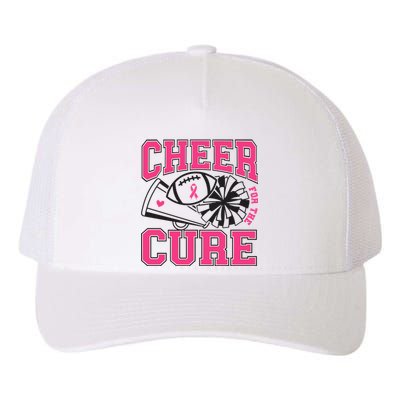 Cheer For The Cure Breast Cancer Football And Cheer Yupoong Adult 5-Panel Trucker Hat