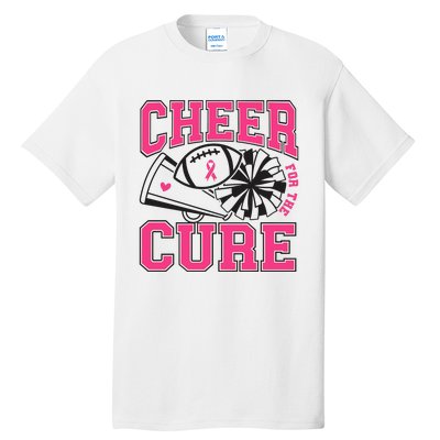 Cheer For The Cure Breast Cancer Football And Cheer Tall T-Shirt