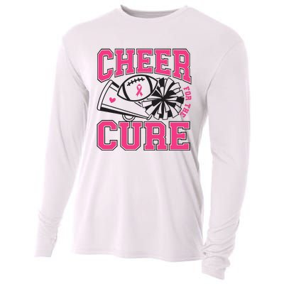 Cheer For The Cure Breast Cancer Football And Cheer Cooling Performance Long Sleeve Crew